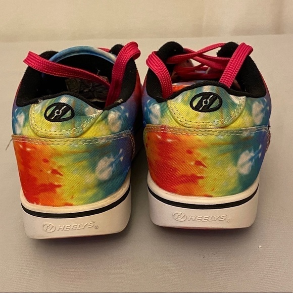 HEELYS Tie Dye Skate Shoes Youth Sz 4 Pink / Blue - Picture 3 of 8